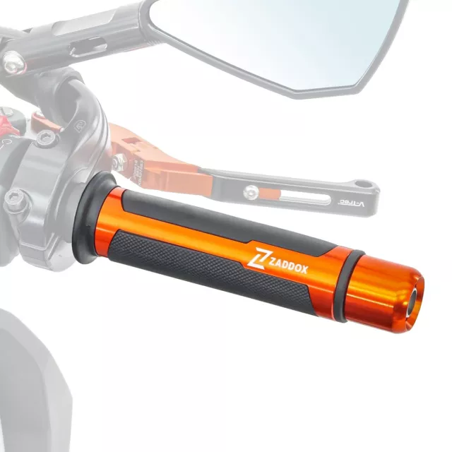 Lenkergriffe / Motorradgriffe Zaddox LG4 22mm Lenker orange gebraucht