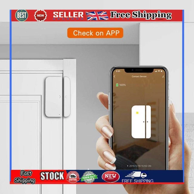 Detector de ventana de puerta Tuya aplicación WiFi hogar sensor de control remoto alarma antirrobo