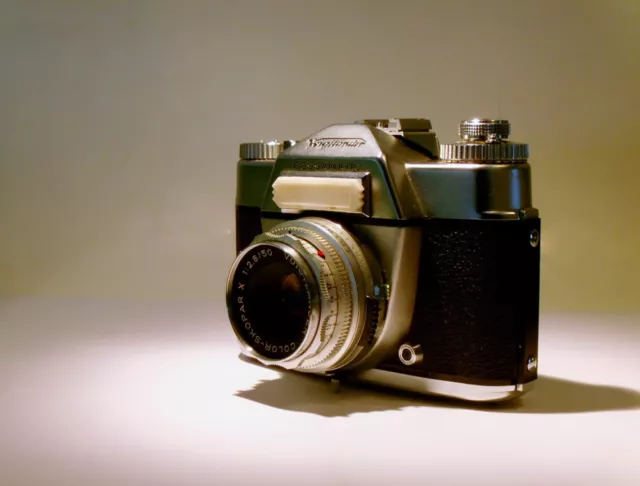 Vintage Voigtländer Bessamatic von 1958 Synchro Compur, Color Skopar getestet OK