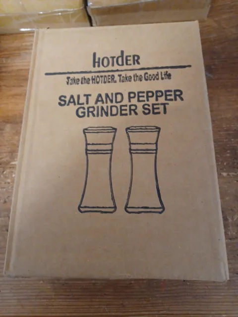 Hotder Salt and Pepper Mills, Grinder, Bargain, Free Postage.