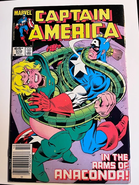 Captain America #310 Marvel Comics 1985 Newsstand 1st App Serpent Society VF