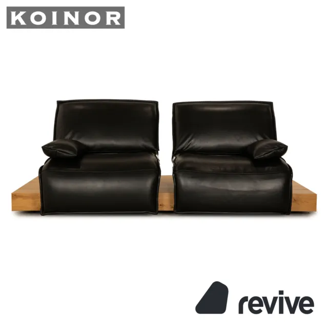 Koinor Free Motion Edit 3 Leather Two Seater Black Electric Function