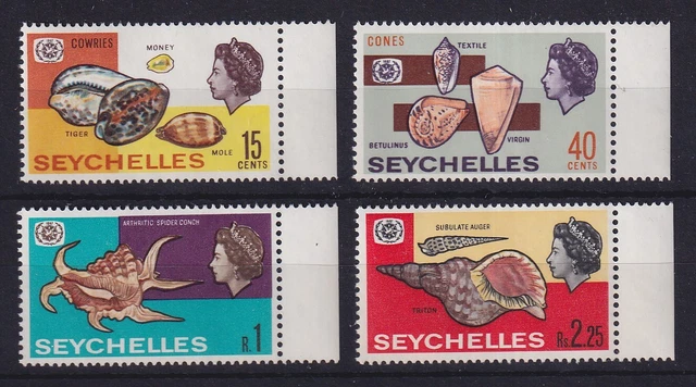 Seychellen 1967 Meeresschnecken Mi.-Nr. 239-242 postfrisch **