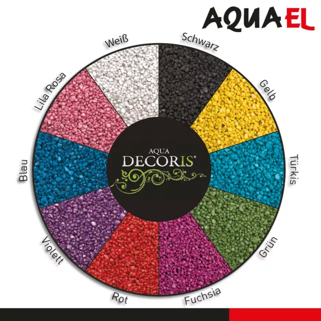 Aquael 2 x 1 KG Aqua Decoris Ghiaia di Quarzo Bianco 2 - 3 MM Aquariensubstrat 2