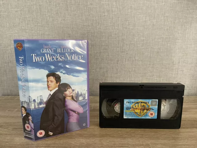 TWO WEEKS NOTICE- VHS Video Retro ( Warner Bros ) £12.99 - PicClick UK