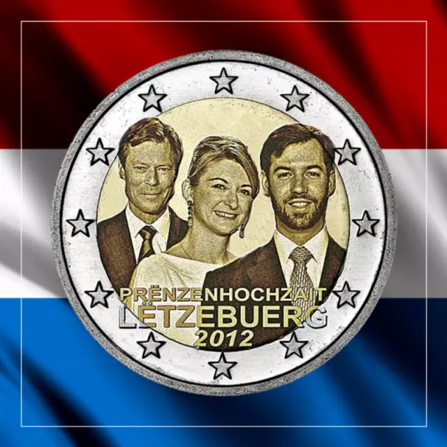 Luxemburgo 2 Euros Conmemorativa 2012 Boda Real - Sc