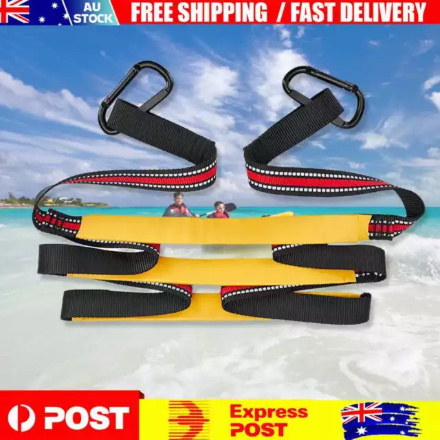 3 Step Rope Boat Ladder Portable Rope Ladder for Yacht Kayak Motorboat Canoeing