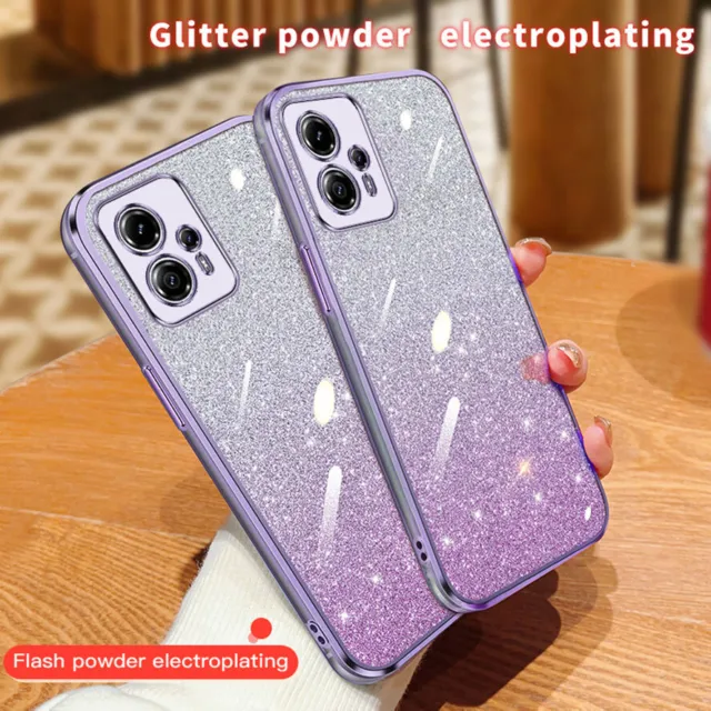 Glitter Case For Motorola Moto G13 G22 G32 E13 E20 Plating Soft Silicone Cover