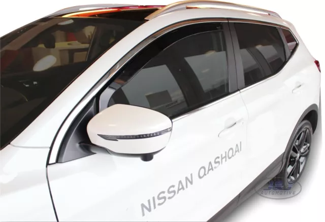 Front Wind deflectors for Nissan Qashqai MK2 2014-2021 2pc TINTED HEKO