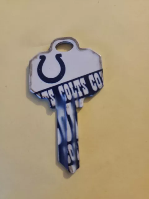 Indianapolis Colts NFL house key blank Schlage