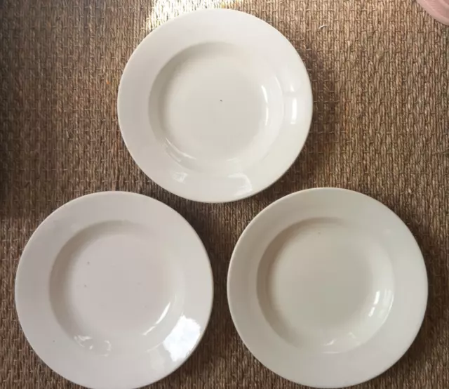 Assiettes Creuses Anciennes Digoin Sarreguemines Blanches Terre De Fer
