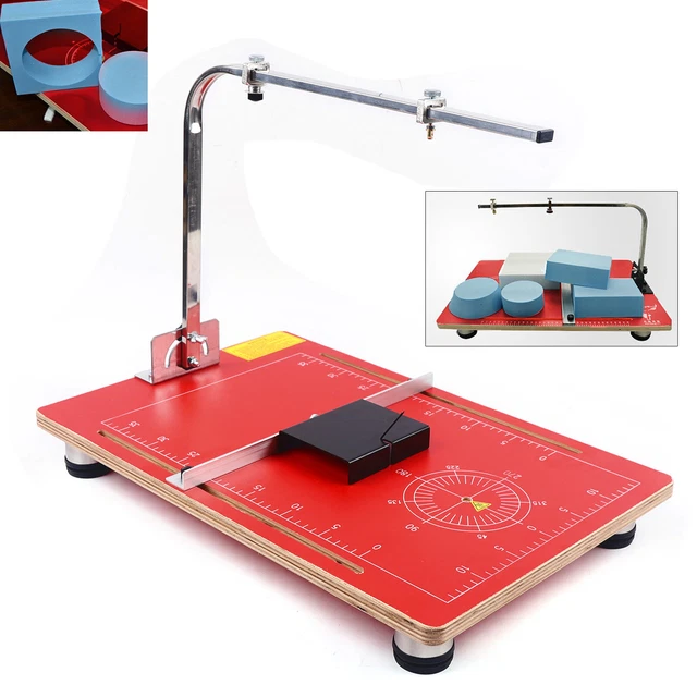 DESKTOP STYROFOAM SPONGE Cutting Machine Hot Wire Foam Cutter Working