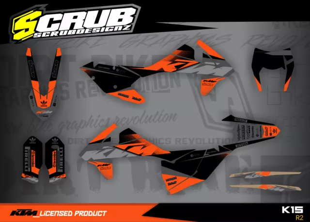 KTM graphics EXC EXCf 125 150 250 300 350 450 500 - 2017 2018 2019 decals