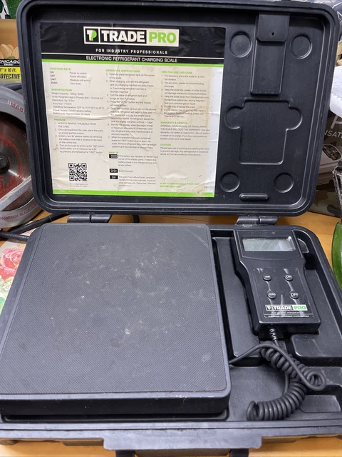 trade pro electronic refrigerant charging scale