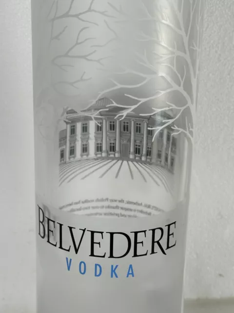 1 Empty Belvedere Vodka Bottle 1.75L Giant 17" Bottle Crafts Upcycle Very Nice 2