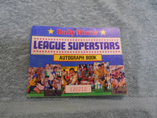 #D628, 1988 Mirror Rugby  League Autograph Book With About 12 Signatures #122212