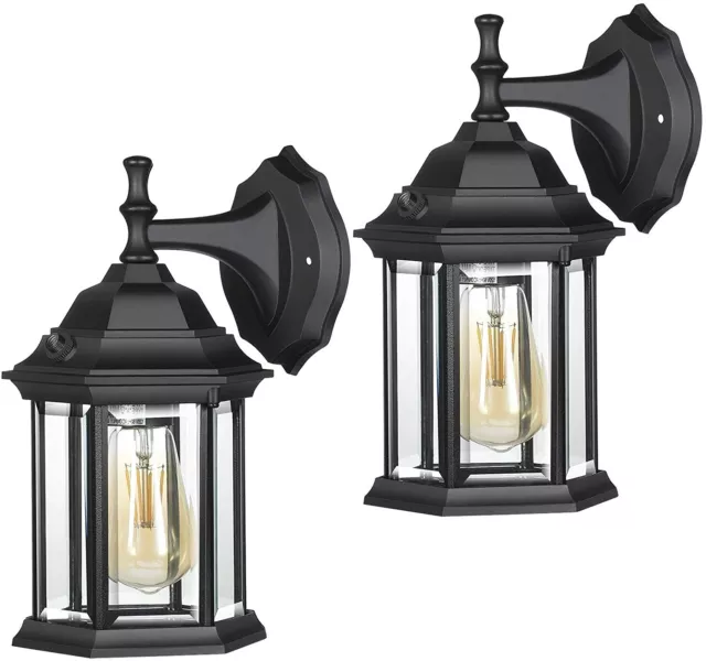DEWENWILS 2 Pack Outdoor Wall Light Sconce Dusk to Dawn Exterior Light Fixtures