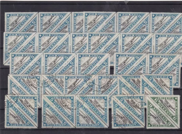 liberia mnh used airstamps Ref 9403