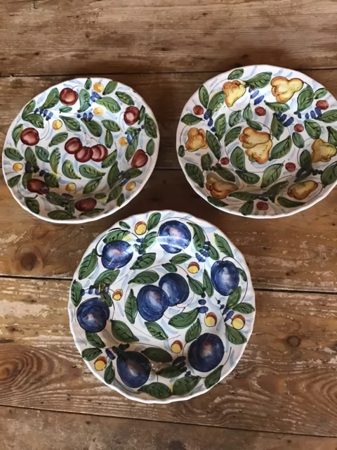 Set 3 Vintage Italian Ceramiche