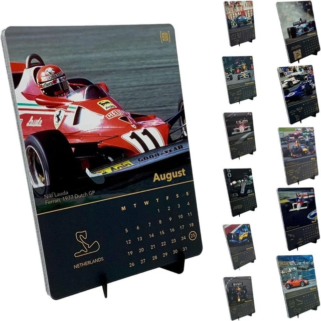 TIME PLANNING 2024 Calendar for F1 fans Paper Calendar Desk Art Home