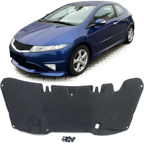 Tappetino isolante per cofano con clip per Honda Civic VIII Hatchback 05-11