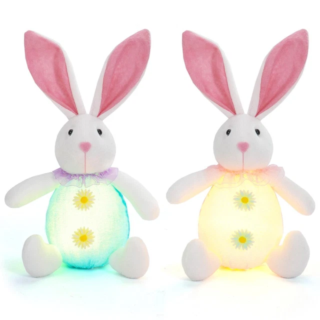 20cm Poupée d'animal Lapin mignon en peluche de Pâques, mignon