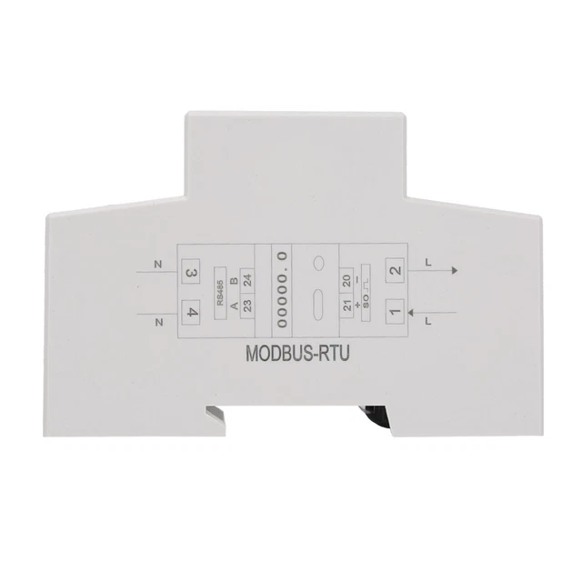 â Compteur 'énergie Sur Rail DIN Cons LCD Monophasé 2P Consommation