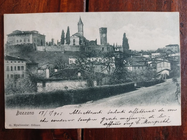 cartolina - BAZZANO, VALSAMOGGIA (BOLOGNA) - viaggiata 1905
