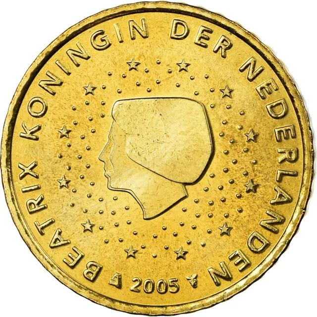 [#755579] Nederland, 50 Euro Cent, 2005, UNC-, Tin, KM:239