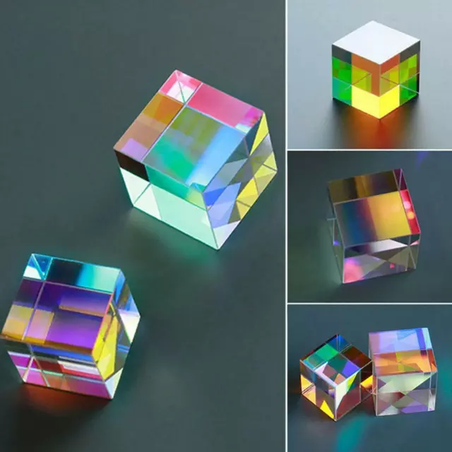 Optical Glass X-cube Dichroic Cube Prism RGB Combiner Splitter Gifts 12.7mm