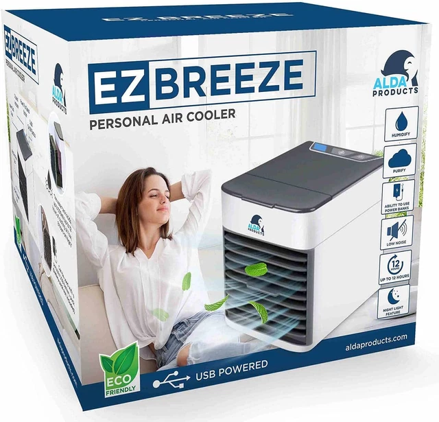 Air Cooler Fan Portable Mini AC Air Conditioner Personal Cooling Bedroom Fan
