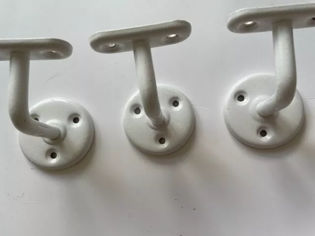 2 STAFFE CORRIMANO 1/2" - Banner scale - Acciaio Rivestito Bianco - Usato