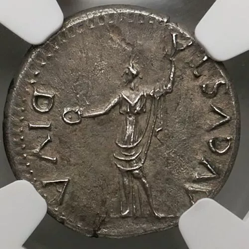 AD 68-69 Ancient Rome Imperial - Galba - Silver Denarius NGC CH AU 2