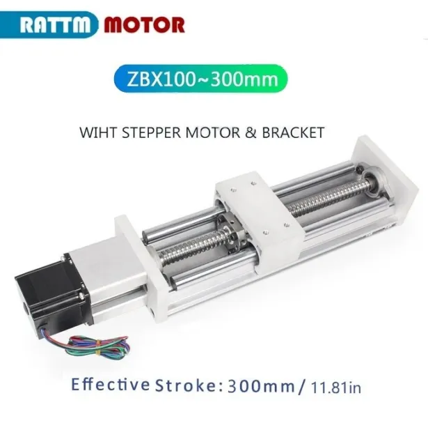 【UK】ZBX100 CNC Ball screw Linear Guide Rail SFU1605 Linear Stage Motion Actuator