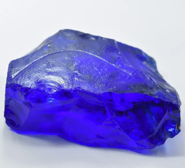 Lab-Created Sapphire Blue Rough Uncut  1875.55  Ct CERTIFIED Loose Gemstone