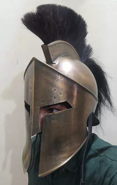 Medieval Espartano Casco Guerrero Disfraz 300 King Leonidas Navidad Día Con /