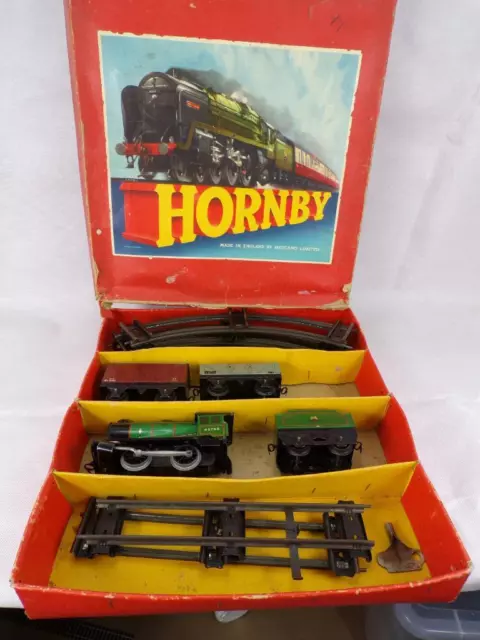 Boxed Hornby O gauge Goods Train Set No.30 clockwork train set