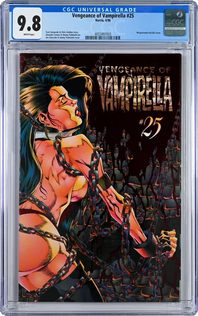Vengeance of Vampirella #25 Wraparound Red Foil Cover CGC 9.8 White Pages