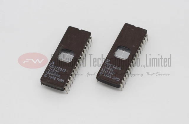 5x AM27C020-150DC 27C020 UV EPROM Chips, DIP-32, Seller Refurbished