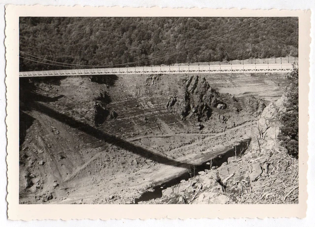 PHOTO FRANCE 1964 Landscape suspension bridge of Saint Projet Dordogne Valley Corrèze
