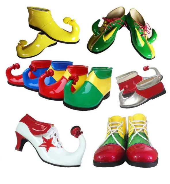 Unisex Cosplay Shoes Clown Halloween Costume Party Theatrical Boots Shoes F