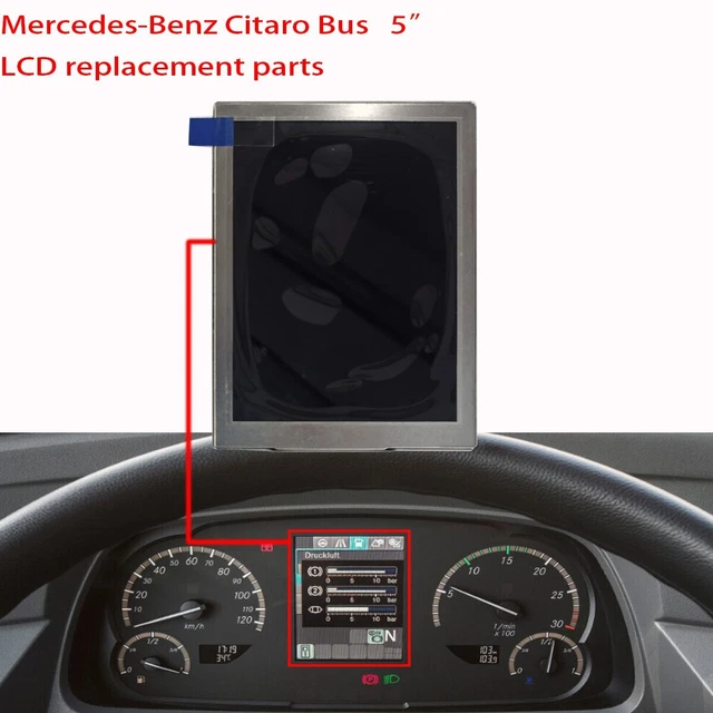 5& LCD DISPLAY for MercedesBenz Citaro K Bus 20182023 Instrument