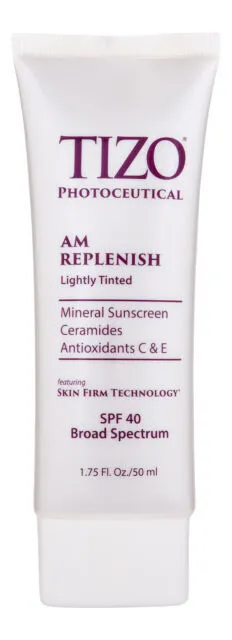 TIZO Potoceutical AM Replenish Lightly Tinted Sunscreen Lotion SPF 40 - 1.75oz