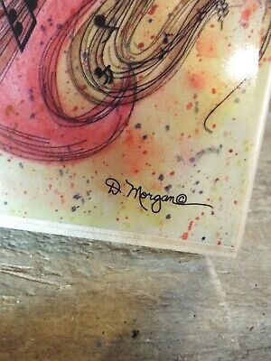 Rubber Stamp LARGE The Magic of Music Warms the HEART Softens the Soul D Morgan 6