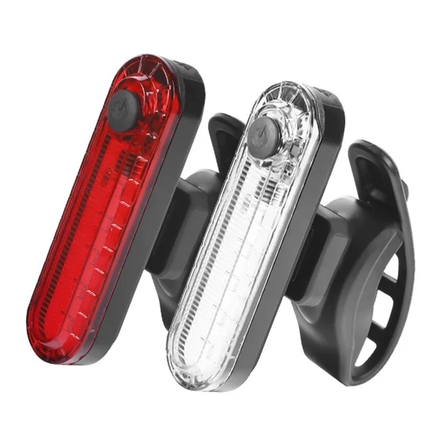 Set 2 Luci Per Casco Bici: Anteriore E Posteriore, Ricaricabili USB, 200 Lumen, IP66 - 3