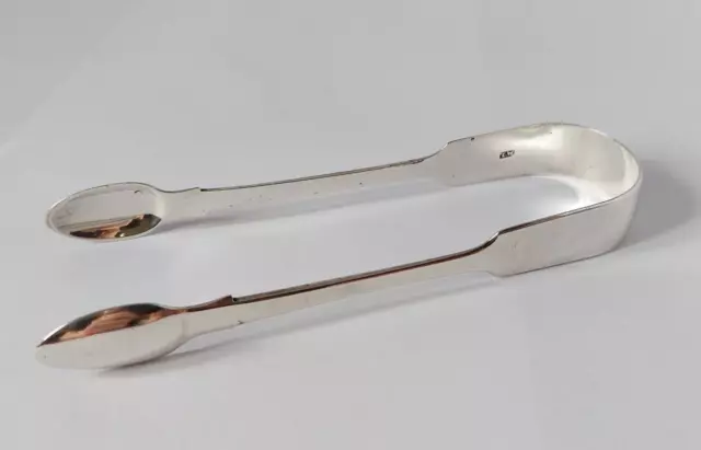 Antique Victorian Solid Sterling Silver Sugar Tongs "H.G" - 1853