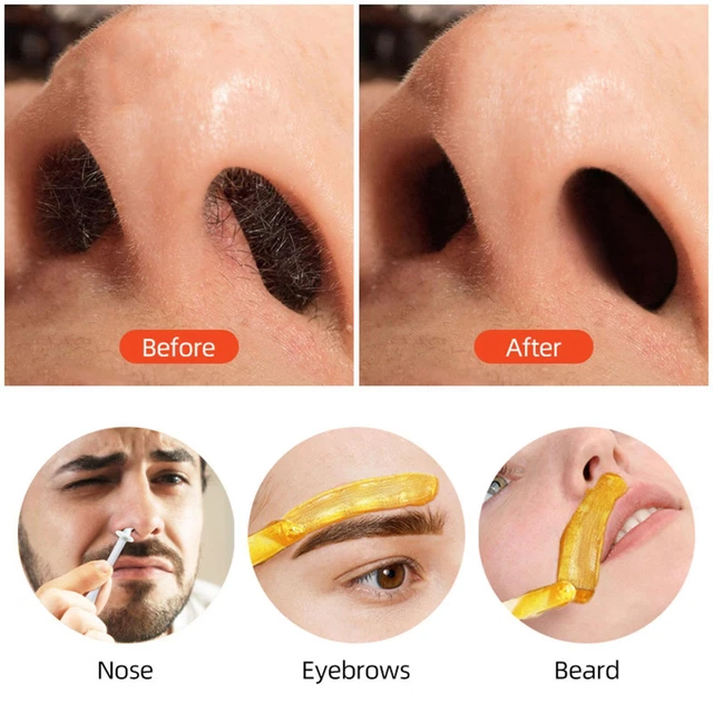 Juego de depilación nariz cera para microondas cejas 100 g frijoles perfumados cera Y9O1