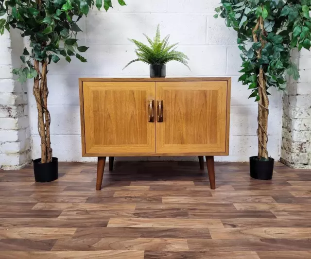 Vintage G Plan Sierra 2 Door Teak Record Cabinet Mid-Century Retro Danish Home