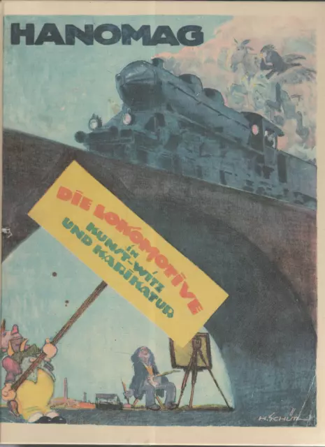 Habomag Die Lokomotive in Kunst, Witz und Karikatur 1922 Reprint Nachdruck 1988