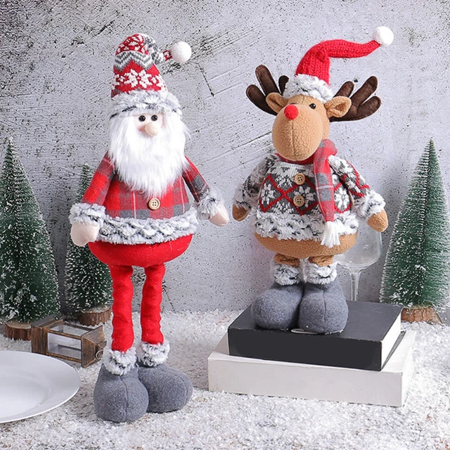 Babbo Natale Gigante 60cm - Statua Decorativa Natalizia Con Bastone E Sacco, Ideale Per Vetrine E Regali - Foto 3